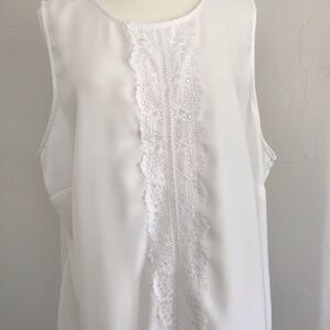 White Lace Tank
